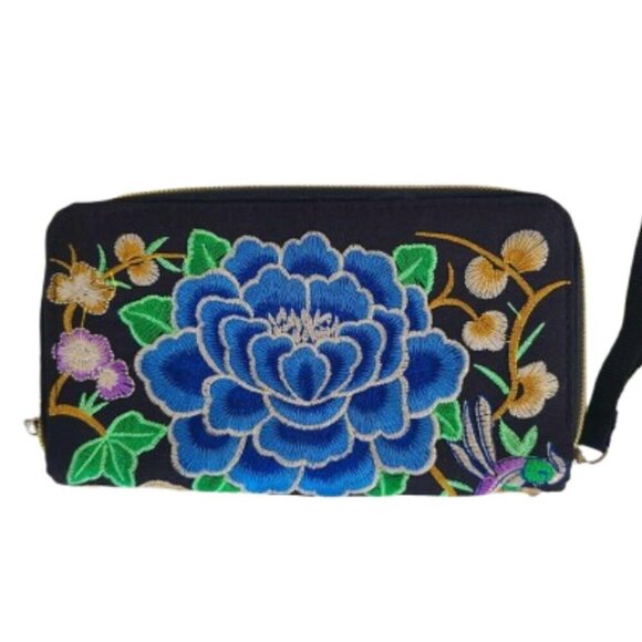 Source Unknown Handbags - Embroidered Cottagecore Peasant Fairy Coquette Boho Whimsical Ethereal Wallet